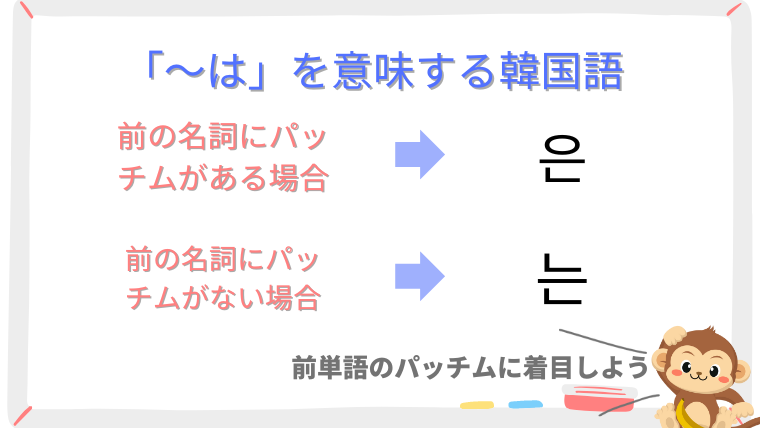 【助詞】韓国語で「〜は」を意味する「은/는」｜例文付きで詳しく解説